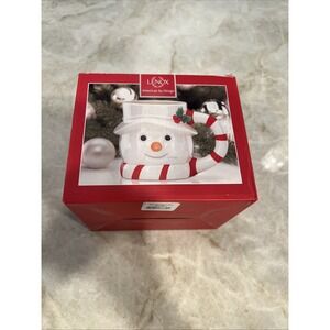Lenox - American by Design - Jolly Holly Christmas Snowman Scarf Mug #867987 NEW